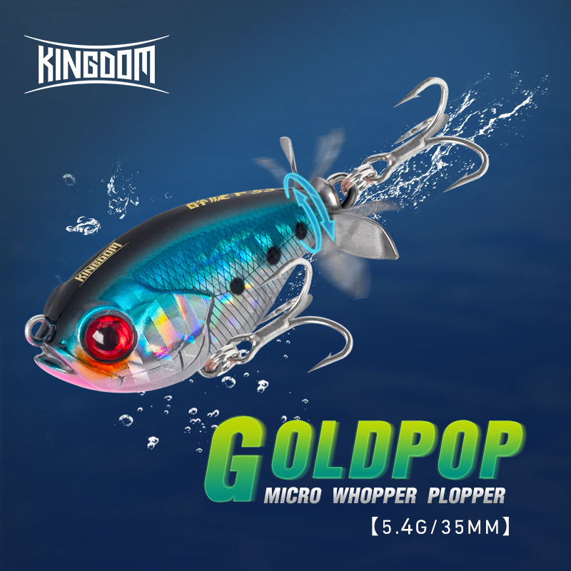 Fishing Lure Popper - Kingdom Propeller Topwater Popper Fishing Lure