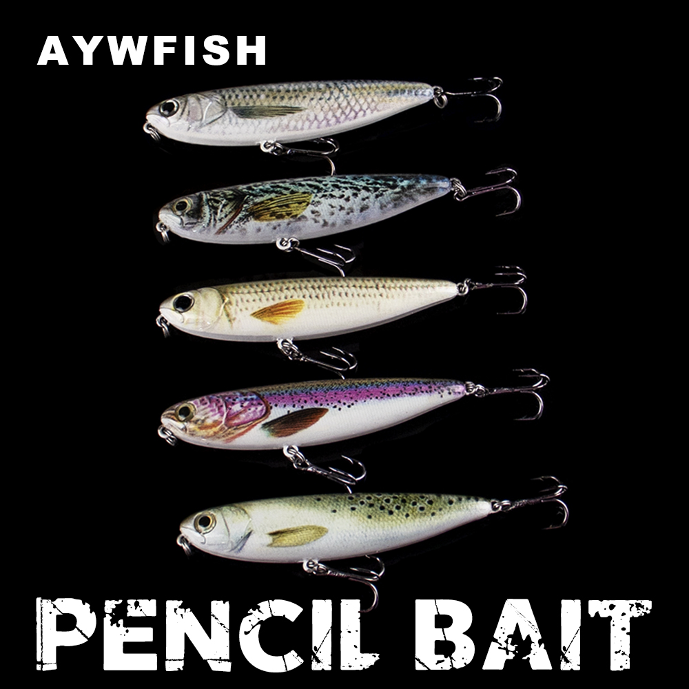 Fishing Lure Topwater - AYWFISH 9CM 11.8G Floating Pencil Fishing