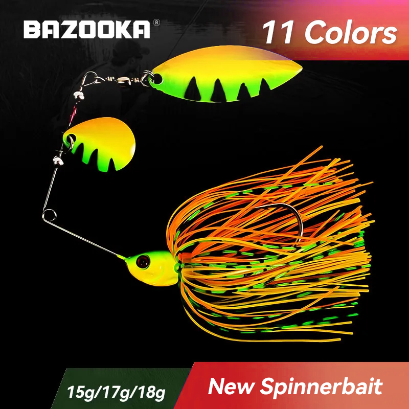 Fishing Lure Spoon - Bazooka 15g 18g Spinnerbait Fishing Lure