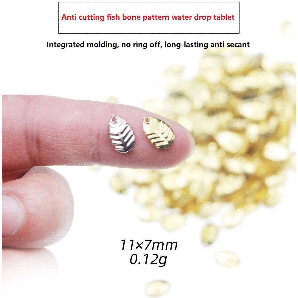 Fishing Lure Spoon - 50Pcs/lot DIY Fishing Spinner Sequin Rings