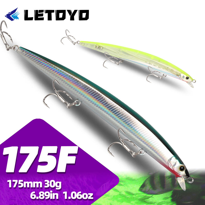 Fishing Lure Jerkbait - LETOYO 175mm 30g Fishing Minnow Supplies