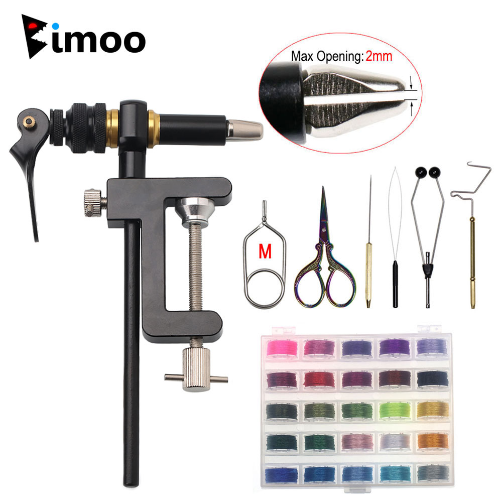 Fishing Lure Spinner - Bimoo 360° Rotation C-Clamp Fly Tying