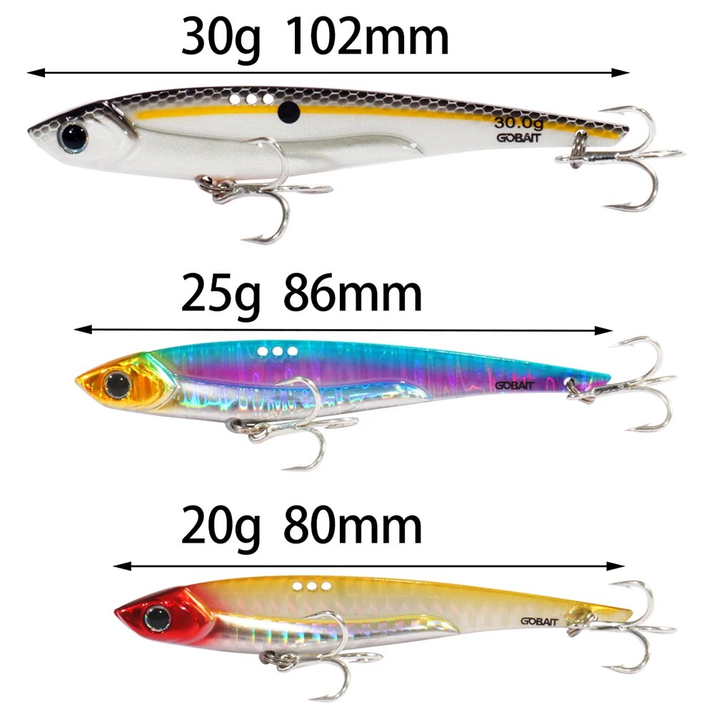 GOBAIT VIB Fishing Lure 20g 25 - Fishing Lure Blade Bait 评论和价格