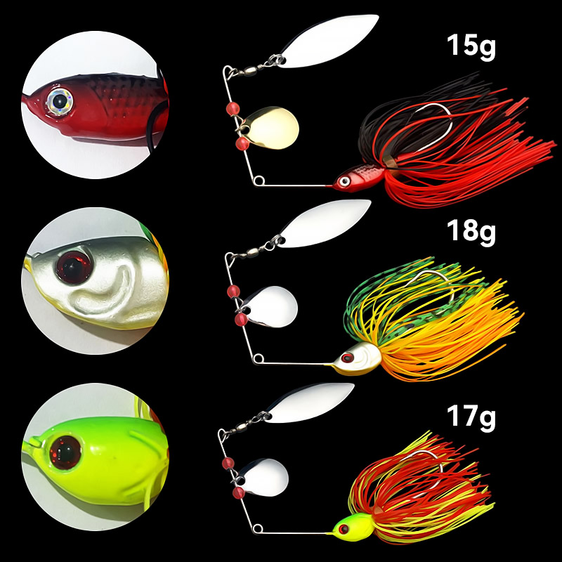 Bazooka 15g 18g Spinnerbait Fi - Fishing Lure Spoon 评论和价格