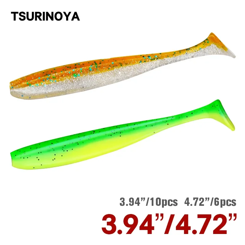 TSURINOYA NEW SIZE 100mm 120mm - Fishing Lure Soft Plastic 评论和价格