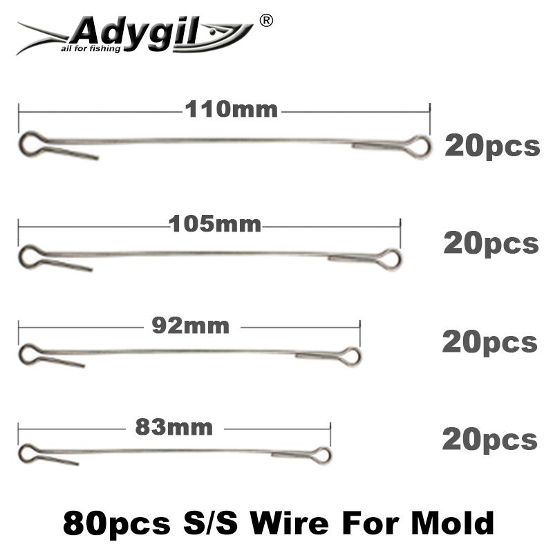 Adygil DIY Fishing 80pcs S/S W - Fishing Lure Jig 评论和价格