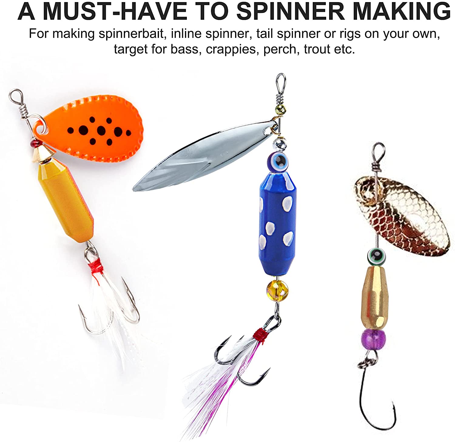 10pcs Fishing Brass Spinner Lu - Fishing Lure Spinnerbait 评论和价格