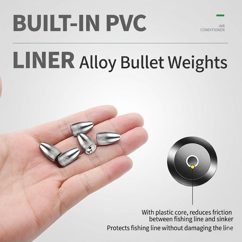 Lead-Free Alloy Bullet Weights - Fishing Lure Making Kit 评论和价格