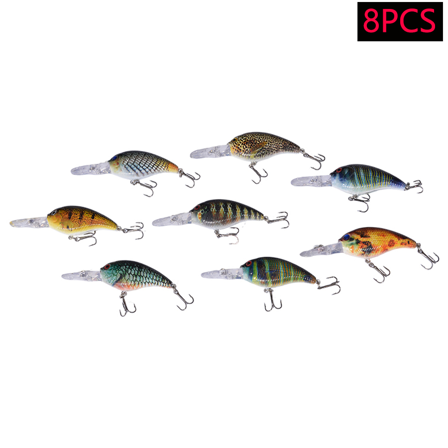 8pcs Jerkbait Minnow ABS Hard  - Fishing Lure Jerkbait 评论和价格