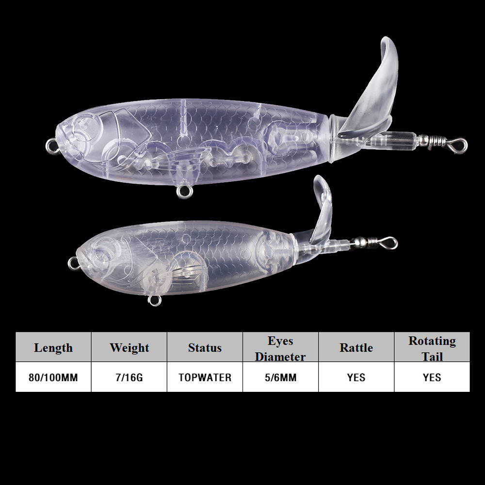 Chan’sHuang 20PCS Unpainted Bl - Fishing Lure Popper 评论和价格