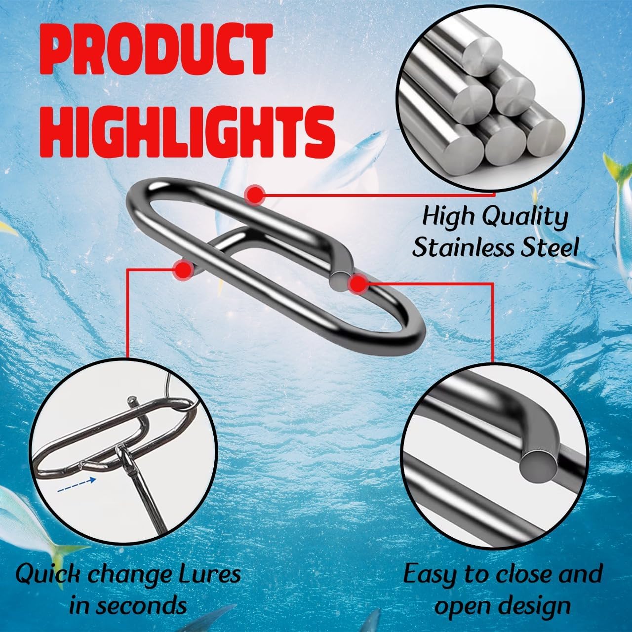 9KM Fishing Snap Kit 110pcs Po - Fishing Lure Kit 评论和价格