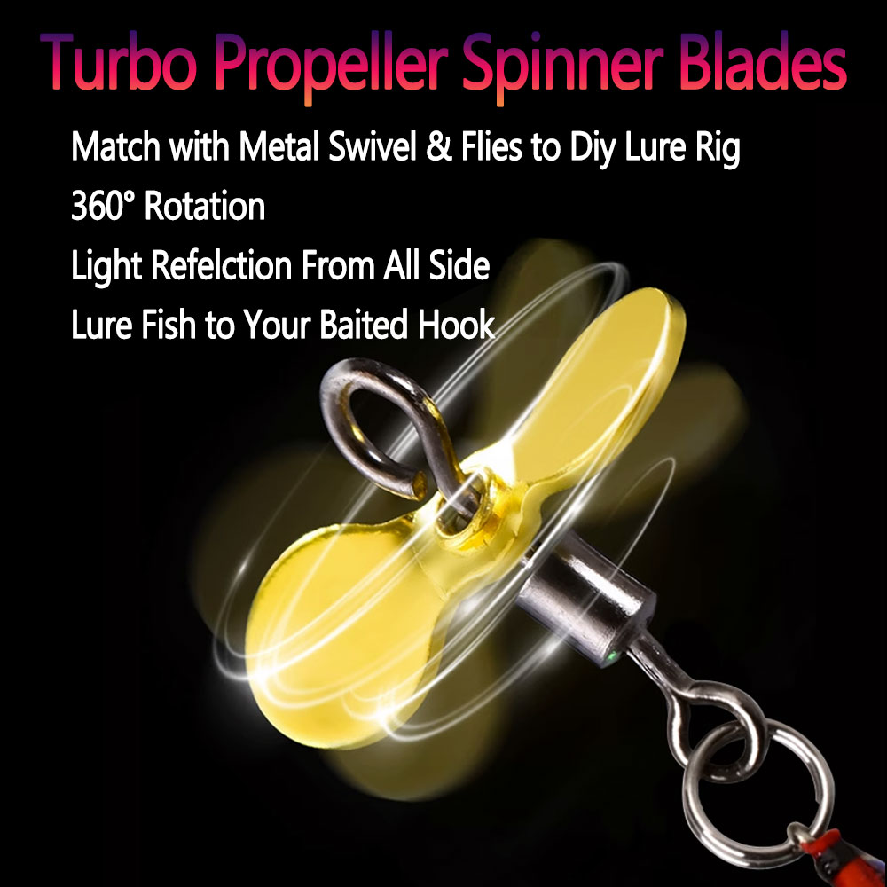 Bimoo 20pcs S L Turbo Propelle - Fishing Lure Blade Bait 评论和价格