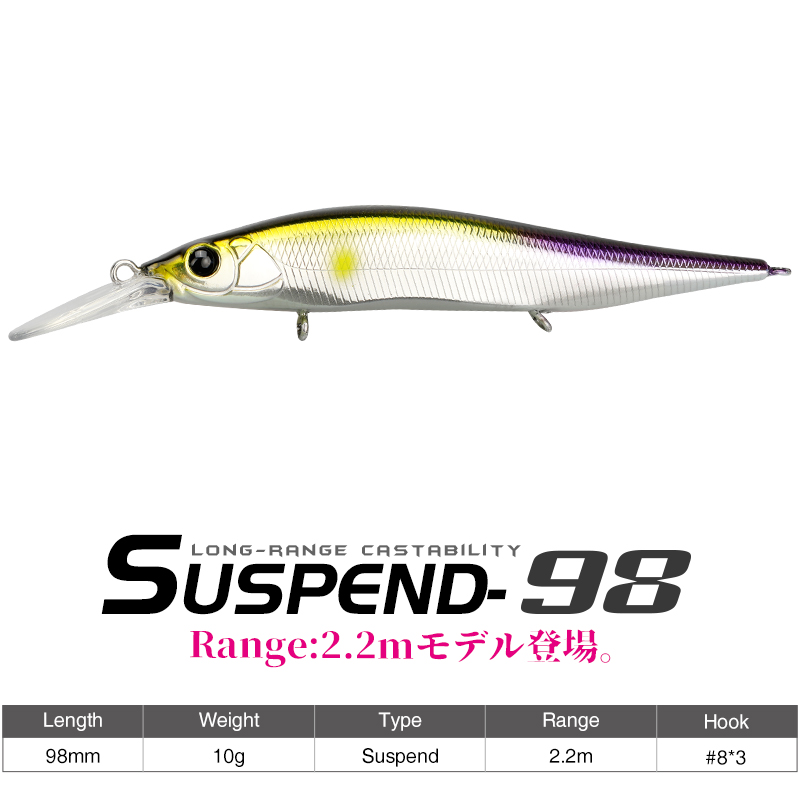 TSURINOYA  Suspending Minnow J - Fishing Lure Jerkbait 评论和价格