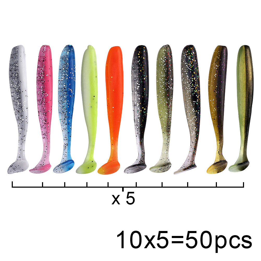 QXO 50 Pcs/Lot Swimbait Soft L - Fishing Lure Jerkbait 评论和价格