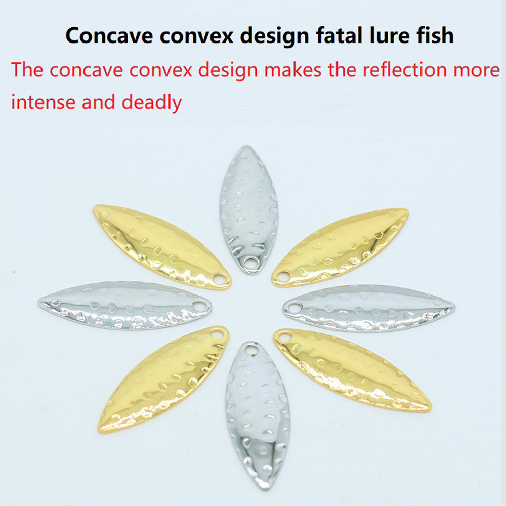 10Pcs/lot Willow leaf Sequin P - Fishing Lure Spoon 评论和价格