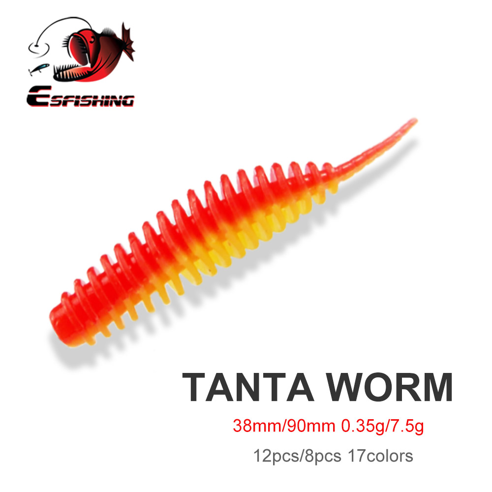 ESFISHING Fishing Worm Bait Lu - Fishing Lure Soft Plastic 评论和价格