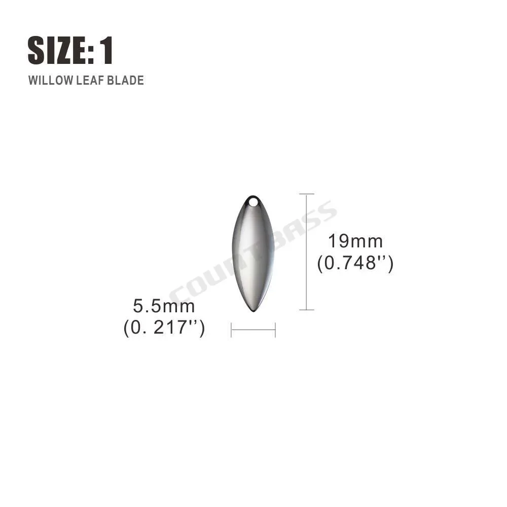 Countbass 50pcs Size 1-6 Nicke - Fishing Lure Blade Bait 评论和价格