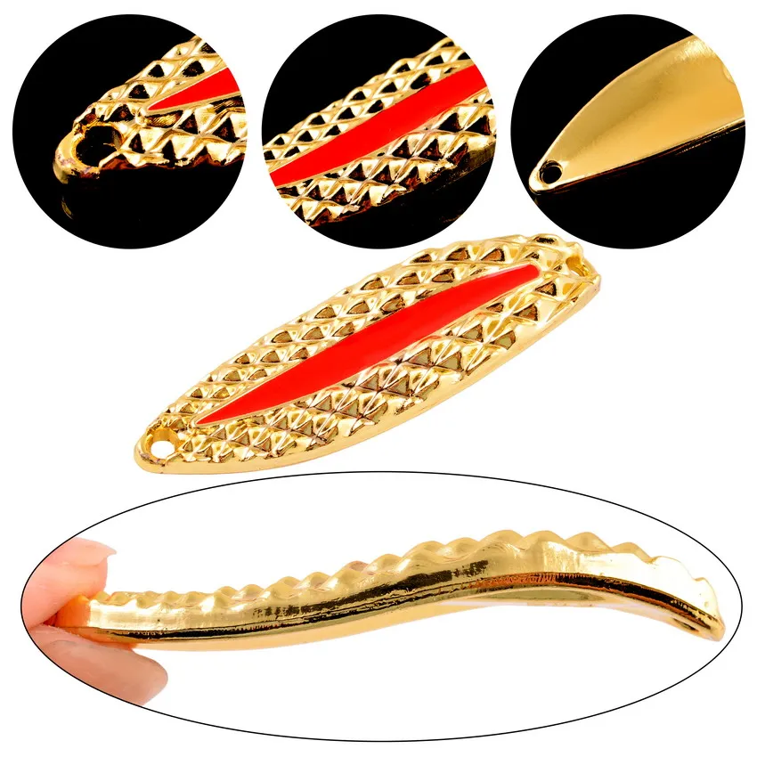 4pcs Luminous Metal Fishing Lu - Fishing Lure Spinner 评论和价格