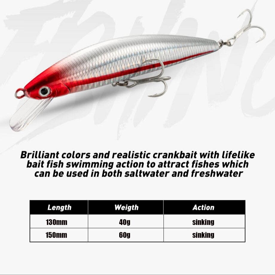 Fishing Lure Sinking Minnow 13 - Fishing Lure Jerkbait 评论和价格