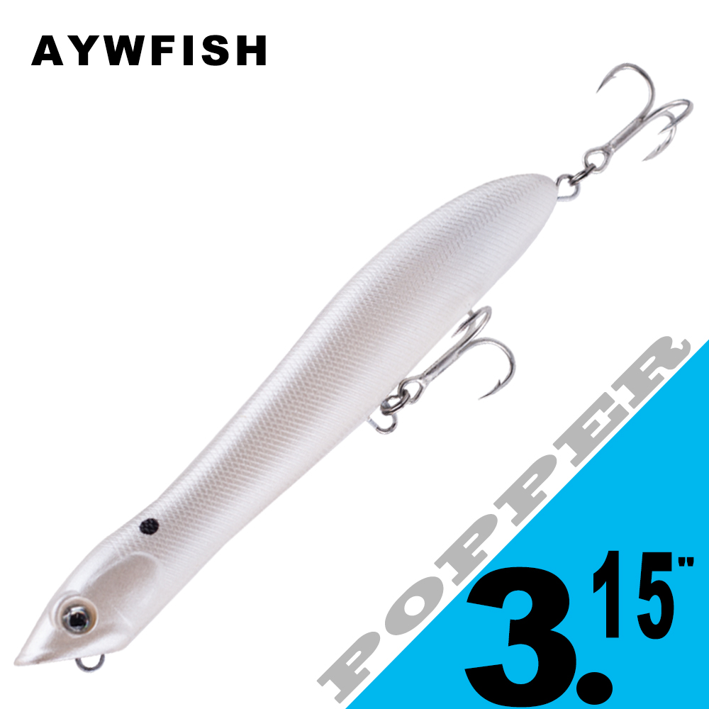 AYWFISH 8CM 6.2G Baby Popper F - Fishing Lure Popper 评论和价格
