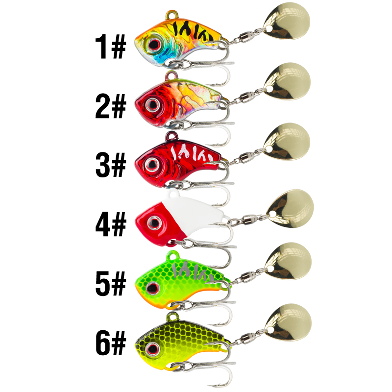 6PC 5g/7g/10g/14g/20g Rotating - Fishing Lure Crankbait 评论和价格